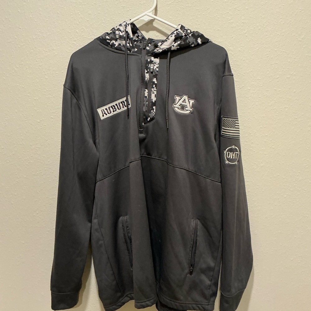 Colosseum Gray Hoodie with Auburn Patches